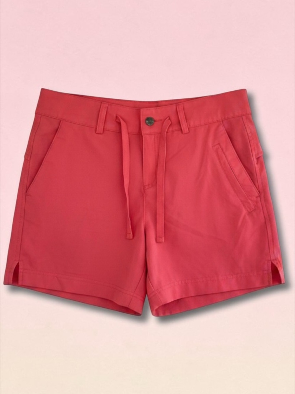 Magellan Outdoors Coral Pink Fishing Shorts Women’s Moisture Wicking Drawstring